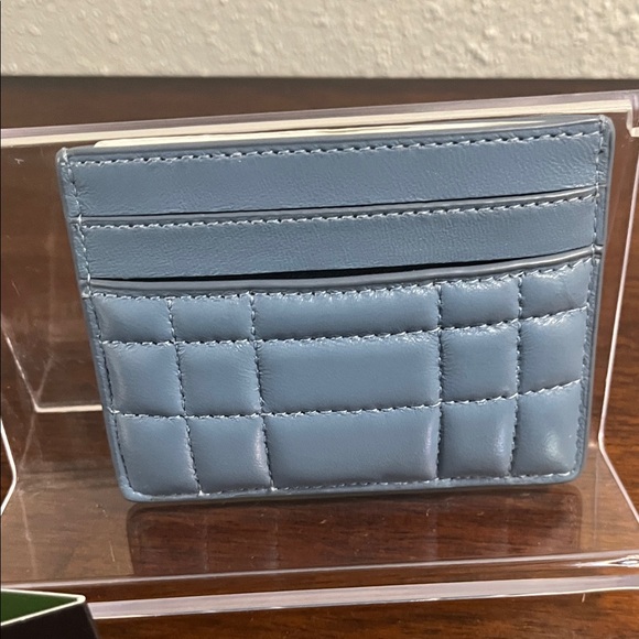NEW 💎 Kate Spade Quilted Blue Card Holder - Picture 3 of 6
